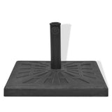 Parasol Base Resin Square Black 12 kg