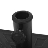 Parasol Base Resin Square Black 12 kg - Close-Up Angle