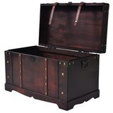 Vintage Treasure Chest Wood 66x38x40 cm - Side View