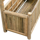 Garden Raised Bed with Trellis Bamboo 70 cm - 45-Degree Angle