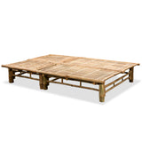 2-Person Sun Lounger Bamboo - Side View