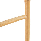 Towel Ladder with 5 Rungs Bamboo 150 cm - Top-Down View