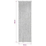 Insect Door Curtain for Campervan Bamboo 56x185 cm