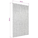 Insect Door Curtain Bamboo 120x220 cm - Rear View