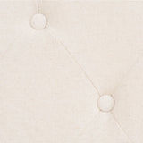3-Seater Sofa Fabric Cream White
