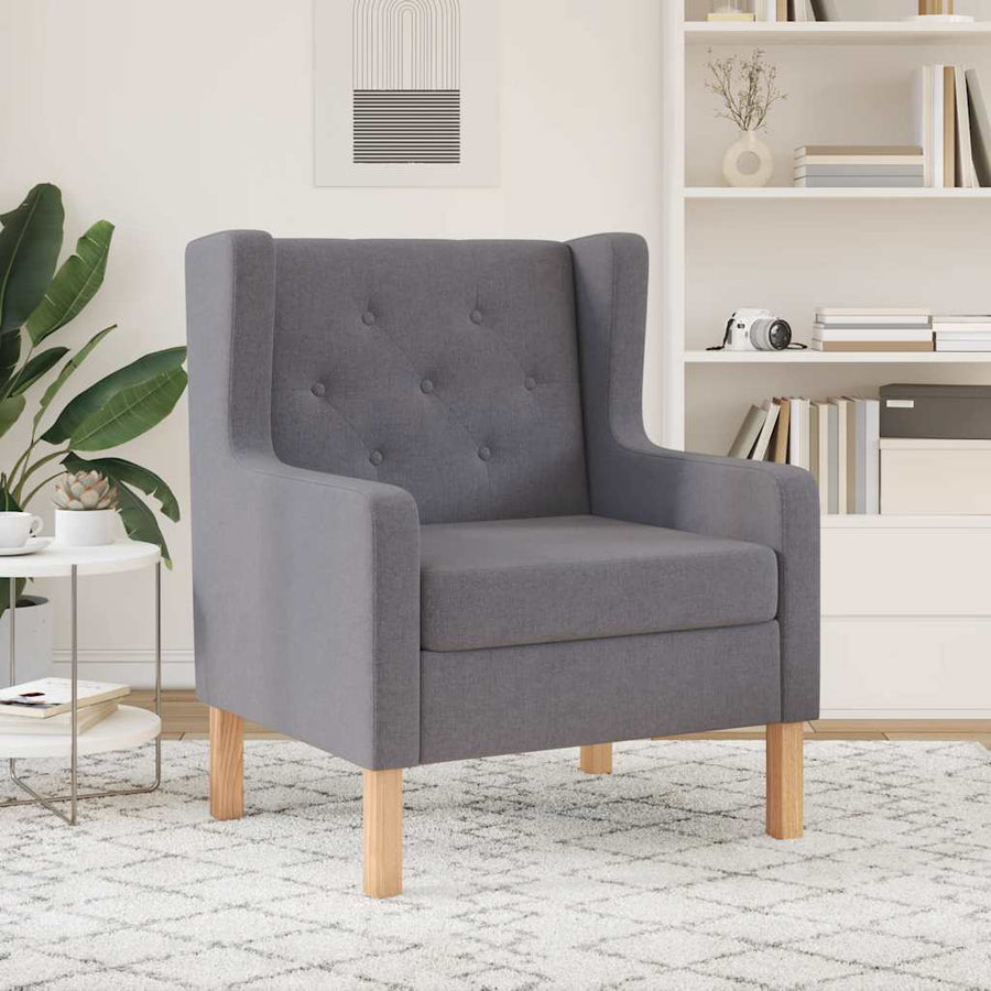 Armchair Grey Fabric