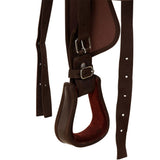 Western Saddle, Headstall&Breast Collar Real Leather 15