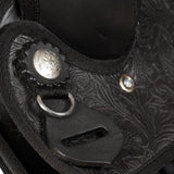 Western Saddle, Headstall&Breast Collar Real Leather 15