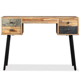 Writing Desk 110x50x76 cm Solid Reclaimed Teak - Side View