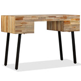 Writing Desk 110x50x76 cm Solid Reclaimed Teak - Top-Down View