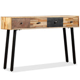 Console Table 120x30x76 cm Solid Reclaimed Teak