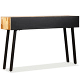 Console Table 120x30x76 cm Solid Reclaimed Teak - Top-Down View