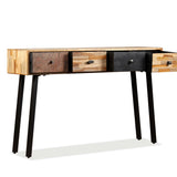 Console Table 120x30x76 cm Solid Reclaimed Teak - 45-Degree Angle