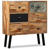Side Cabinet with 6 Drawers 70x30x76 cm Solid Reclaimed Teak - Extra Image