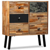 Side Cabinet with 6 Drawers 70x30x76 cm Solid Reclaimed Teak - Extra Image