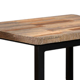 3 Piece Nesting Coffee Table Set Solid Reclaimed Teak - 45-Degree Angle