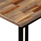 3 Piece Nesting Coffee Table Set Solid Reclaimed Teak - Rear View