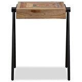 Side Table Solid Reclaimed Teak - Top-Down View