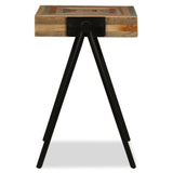 Side Table Solid Reclaimed Teak - 45-Degree Angle