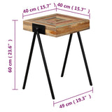 Side Table Solid Reclaimed Teak - Extra Image
