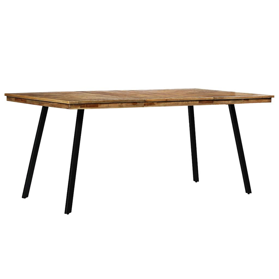 Dining Table Reclaimed Teak and Steel 180x90x76 cm