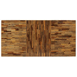 Dining Table Reclaimed Teak and Steel 180x90x76 cm - Side View
