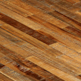 Dining Table Reclaimed Teak and Steel 180x90x76 cm - Top-Down View