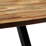 Coffee Table Solid Reclaimed Teak Oval 120x60x30 cm