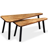 Coffee Table Set 2 Pieces Reclaimed Teak