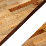 Coffee Table Set 2 Pieces Reclaimed Teak - Close-Up Angle