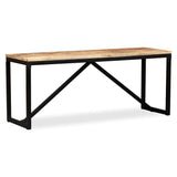 Bench Solid Mango Wood 110x35x45 cm - Side View