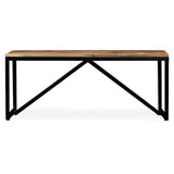 Bench Solid Mango Wood 110x35x45 cm - Top-Down View