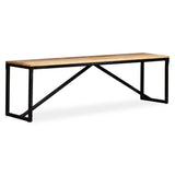 Bench Solid Mango Wood 160x35x45 cm - Low Angle
