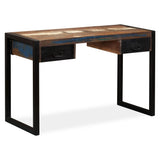 Desk with 2 Drawers Solid Reclaimed Wood 120x50x76 cm - Extra Image