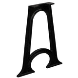 Dining Table Legs 2 pcs with Arched Base A-Frame Cast Iron - Front View