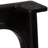 Dining Table Legs 2 pcs with Arched Base A-Frame Cast Iron - Close-Up Angle
