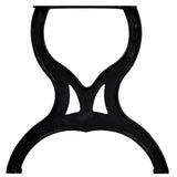 Dining Table Legs 2 pcs X-Frame Cast Iron - 45-Degree Angle