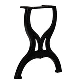 Bench Legs 2 pcs X-Frame Cast Iron - Top-Down View