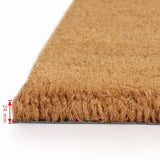 Doormats 2 pcs Coir 24 mm 40x60 cm Natural - Front View