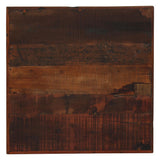 Bar Table Solid Reclaimed Wood Dark Brown 60x60x107 cm - Side View
