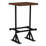 Bar Table Solid Reclaimed Wood Dark Brown 60x60x107 cm - Extra Image