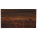 Bar Table Solid Reclaimed Wood Dark Brown 120x60x107 Cm