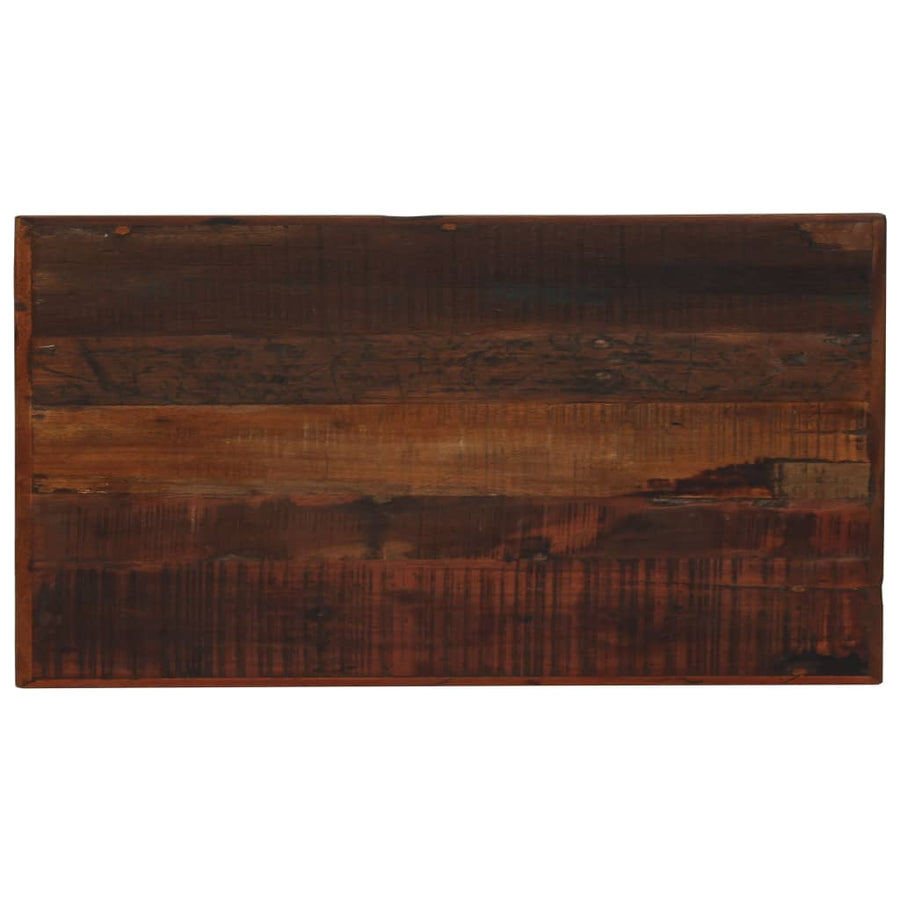 Bar Table Solid Reclaimed Wood Dark Brown 120x60x107 Cm