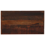 Bar Table Solid Reclaimed Wood Dark Brown 120x60x107 cm - Side View