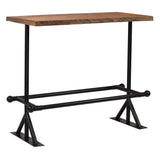 Bar Table Solid Reclaimed Wood Dark Brown 120x60x107 Cm - Extra Image