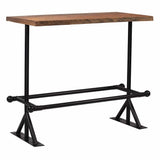 Bar Table Solid Reclaimed Wood Dark Brown 120x60x107 cm - Extra Image