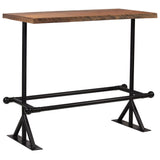 Bar Table Solid Reclaimed Wood Dark Brown 120x60x107 Cm - Extra Image