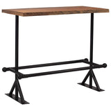 Bar Table Solid Reclaimed Wood Dark Brown 120x60x107 cm - Extra Image
