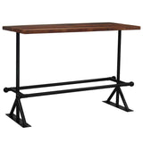 Bar Table Solid Reclaimed Wood Dark Brown 150x70x107 cm - Extra Image