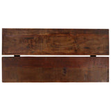 Bar Table Solid Reclaimed Wood Dark Brown 150x70x107 cm - Side View